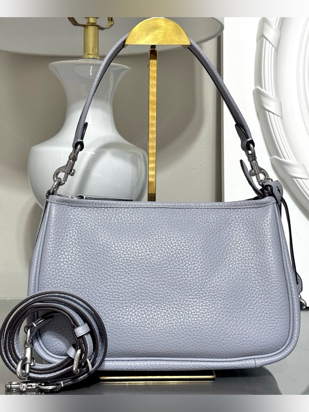 COACH Cary Crossbody, SILVER/GREY BLUE
